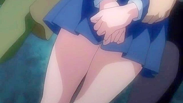Busty Futagirl Gets Nipple and Dick Handjob in Hentai Cartoon Anime