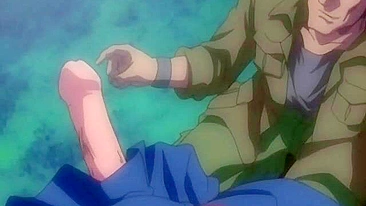 Busty Futagirl Gets Nipple and Dick Handjob in Hentai Cartoon Anime