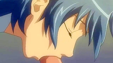 Busty Futagirl Gets Nipple and Dick Handjob in Hentai Cartoon Anime