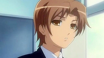 Busty Futagirl Gets Nipple and Dick Handjob in Hentai Cartoon Anime