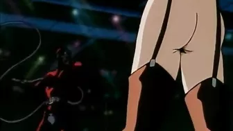 Chained Hentai With A Muzzle Gets Whipped, bondage,  chained,  hentai