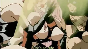 Chained Hentai With A Muzzle Gets Whipped, bondage,  chained,  hentai