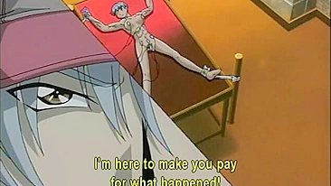 Electric Bondage and Mouth Fucking of Muscular Hentai Girl