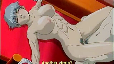 Electric Bondage and Mouth Fucking of Muscular Hentai Girl