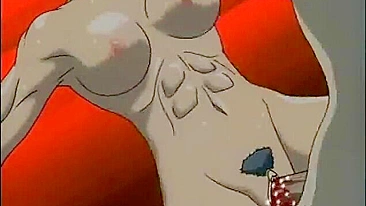 Electric Bondage and Mouth Fucking of Muscular Hentai Girl