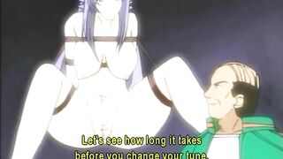 Bondage Hentai Riding Dildo Dick in the Chair