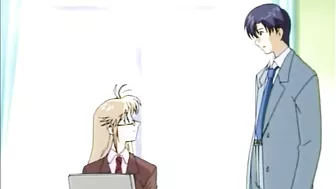 Bondage Hentai Riding Dildo Dick in the Chair