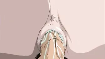 Hentai Girl Sucks Big Black Cock and Gets Facial Cum