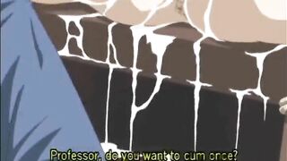 Hentai Anime Chain Reaction - Tits Pinched and Pussy Dildoed