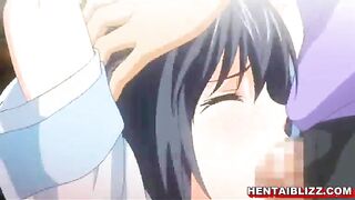 Roped Hentai Schoolgirl With Big Tits Gangbang By Bandits, Anime, Rope, Hentai, Schoolgirl, Big Tits