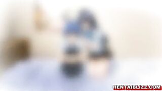 Roped Hentai Schoolgirl With Big Tits Gangbang By Bandits, Anime, Rope, Hentai, Schoolgirl, Big Tits