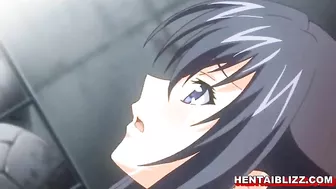 Roped Hentai Schoolgirl With Big Tits Gangbang By Bandits, Anime, Rope, Hentai, Schoolgirl, Big Tits