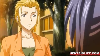 Roped Hentai Schoolgirl With Big Tits Gangbang By Bandits, Anime, Rope, Hentai, Schoolgirl, Big Tits