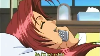 Roped Hentai Coeds Threesome Assfucking, anime