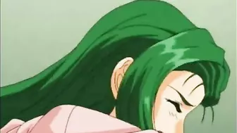 Roped Hentai Coeds Threesome Assfucking, anime