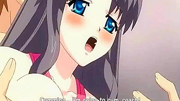 Hentai Swimsuit Bigtits Gets Penis in her Pussy from Coach's Anime