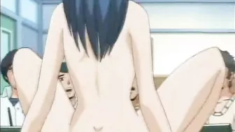 Sexy Anime Girl Gets Squeezed in the Classroom - Hentai Porn Video