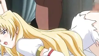 Busty Monster Fucks Blonde Futagirl in Hot Hentai Cartoon