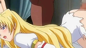 Busty Monster Fucks Blonde Futagirl in Hot Hentai Cartoon