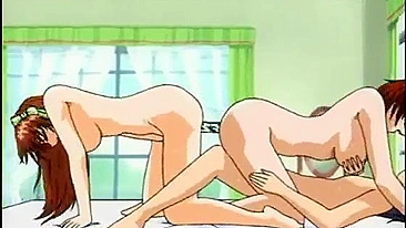 Shemale Girl's Deep Fuck and Cum in Anime Hentai