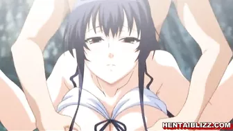 Big Tits Hentai Porn Video - Swimsuit Slammed and Fucked on the Beach