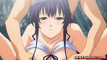 Big Tits Hentai Porn Video - Swimsuit Slammed and Fucked on the Beach