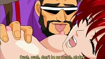 Hentai Foursome with Busty Anime Girls and Big Cocks