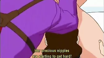 Hentai Foursome with Busty Anime Girls and Big Cocks