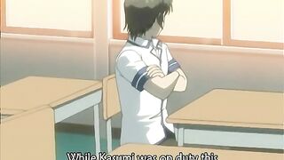 Bondage Hentai Coed Watches Friend getting fucked in classroom, anime, bondage, hentai, coed