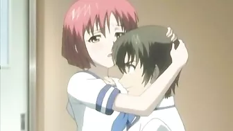 Bondage Hentai Coed Watches Friend getting fucked in classroom, anime, bondage, hentai, coed