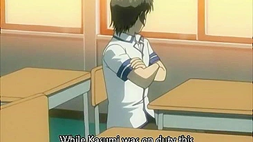 Bondage Hentai Coed Watches Friend getting fucked in classroom, anime, bondage, hentai, coed