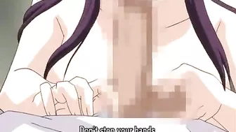 Japanese Hentai Sucking and Riding her Boss's Big Cock