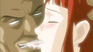 Roped Hentai Cutie Sucking And Fucking Big Cock In The Bus, anime,  roped,  hentai