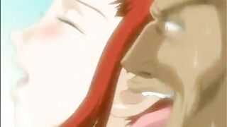 Roped Hentai Cutie Sucking And Fucking Big Cock In The Bus, anime,  roped,  hentai