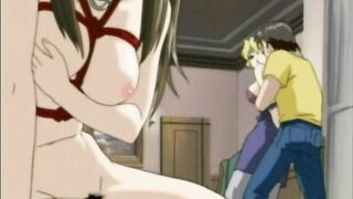 Hentai Teacher Takes Captive Student's Big Boobs for a Rough Ride