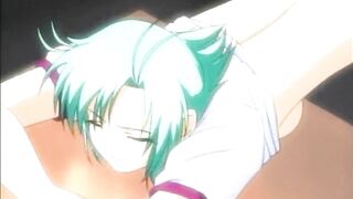 Coed Hentai Sucks Big Dick and Self-Fingers Pussy, anime, coed, hentai, sucks, bigdick