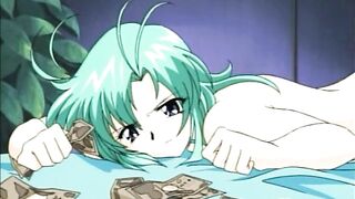 Coed Hentai Sucks Big Dick and Self-Fingers Pussy, anime, coed, hentai, sucks, bigdick