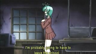 Coed Hentai Sucks Big Dick and Self-Fingers Pussy, anime, coed, hentai, sucks, bigdick