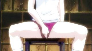 Coed Hentai Sucks Big Dick and Self-Fingers Pussy, anime, coed, hentai, sucks, bigdick