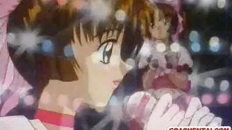 Cute Japanese Anime All-Hole Poked by Monster Tentacles