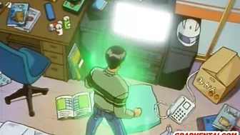 Cute Japanese Anime All-Hole Poked by Monster Tentacles