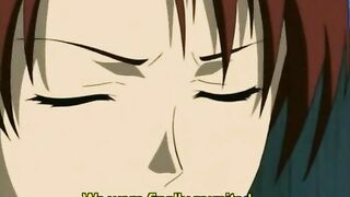 Anime Redhead Hentai with Standing Wet Pussy gets Fucked