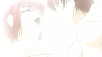 Anime Redhead Hentai with Standing Wet Pussy gets Fucked