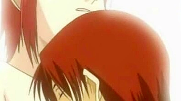 Anime Redhead Hentai with Standing Wet Pussy gets Fucked