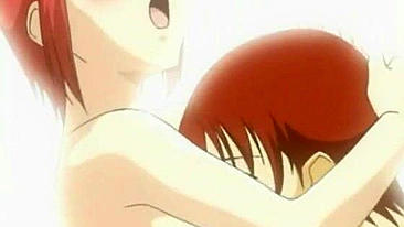Anime Redhead Hentai with Standing Wet Pussy gets Fucked