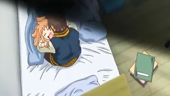 Japanese Hentai Schoolgirl Squeezing Tits and Hot Poking