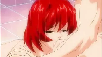 Hentai Fingering and Hot Poking in the Shower - Busty Anime