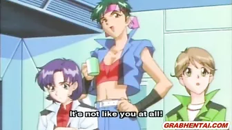 Fingering Lesbian Pussy and Squeezing Tits in Hentai Anime