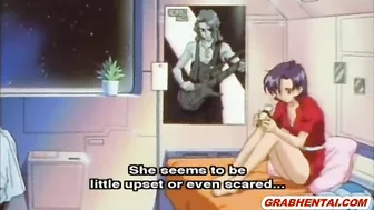 Fingering Lesbian Pussy and Squeezing Tits in Hentai Anime