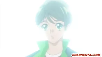 Fingering Lesbian Pussy and Squeezing Tits in Hentai Anime